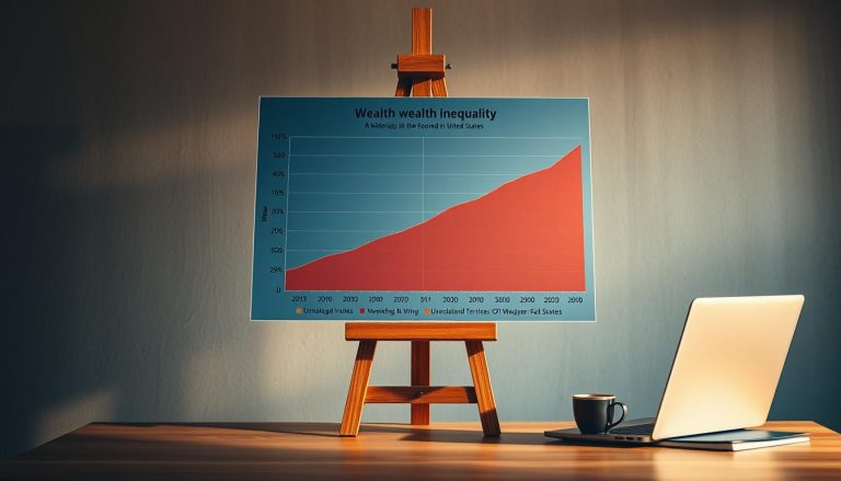 US wealth inequality, financial assets GDP